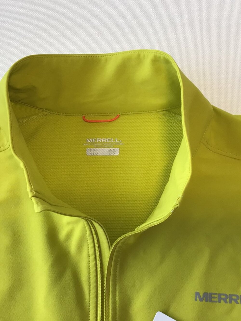 NWT Merrell Jacket Full Zip Yellow Men's Medium Lightweight - Picture 3 of 10